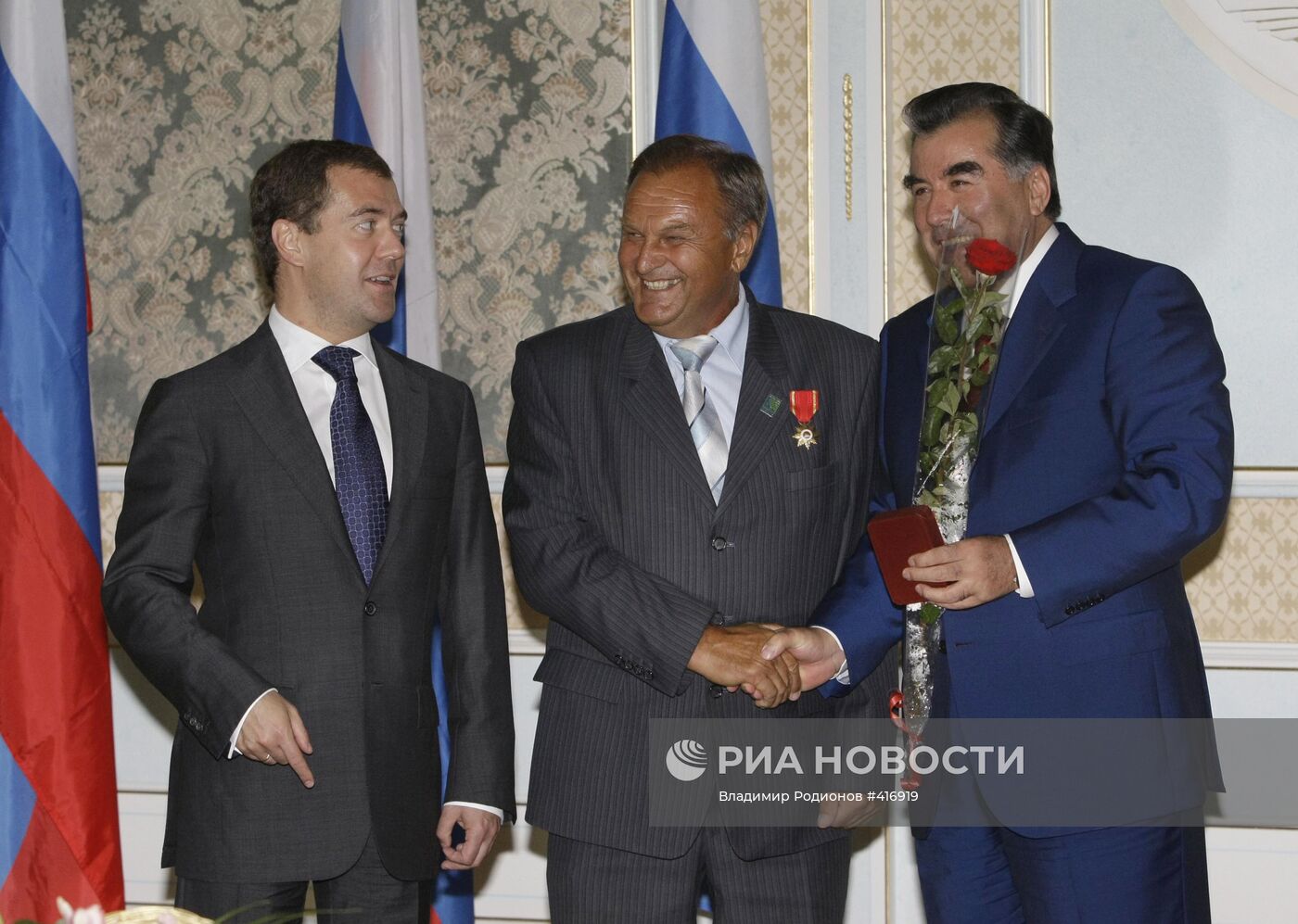 Рабочий визит президента РФ Д.Медведева в Республику Таджикистан