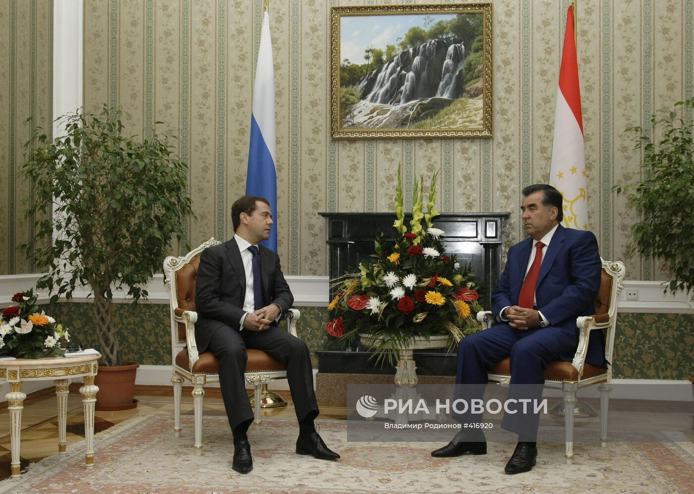Рабочий визит президента РФ Д.Медведева в Республику Таджикистан