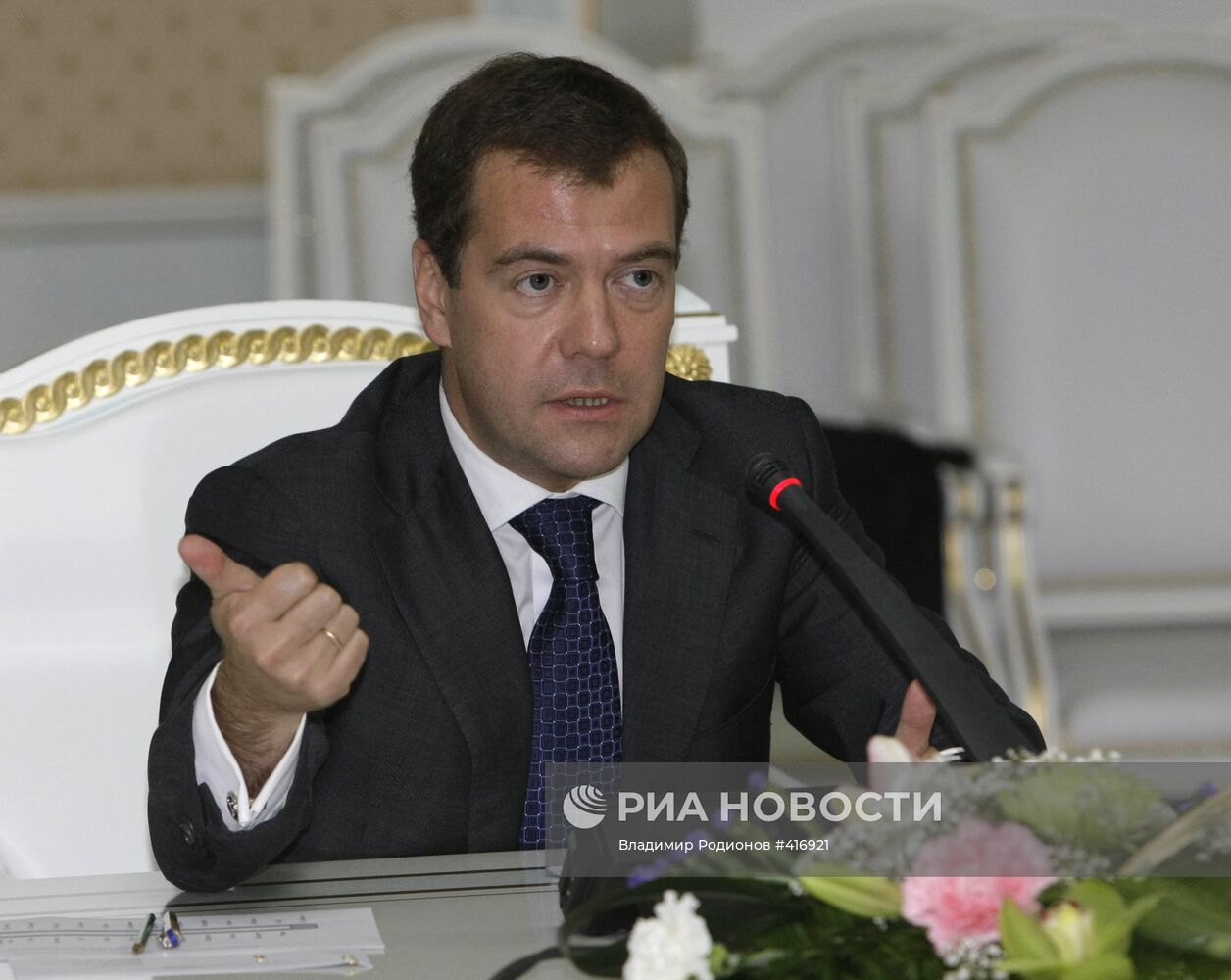 Рабочий визит президента РФ Д.Медведева в Республику Таджикистан