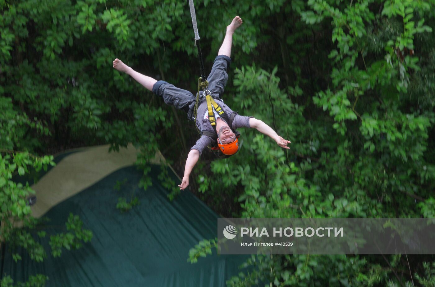 Прыжки с высоты - Ropejumping в подмосковном Железногорске