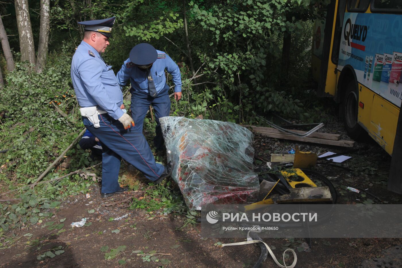 ДТП с участием маршрутного автобуса на Рублево-Успенском шоссе