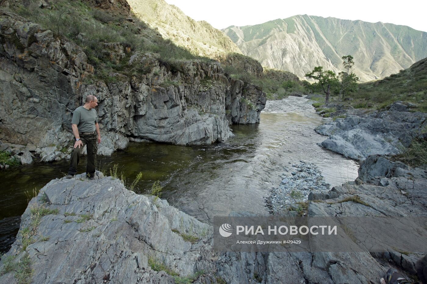 Поездка премьер-министра РФ В.Путина в Республику Тыва