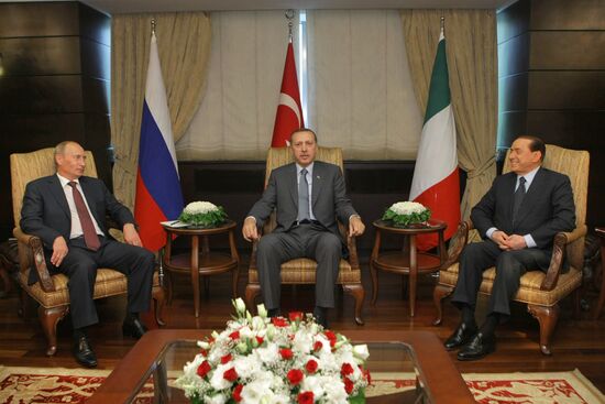 Встреча премьер-министров РФ, Италии и Турции