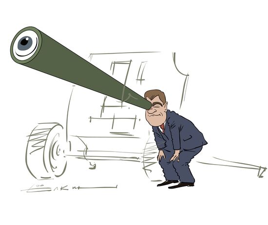 История с президентом, гаубицей и батальонно-тактическими учения