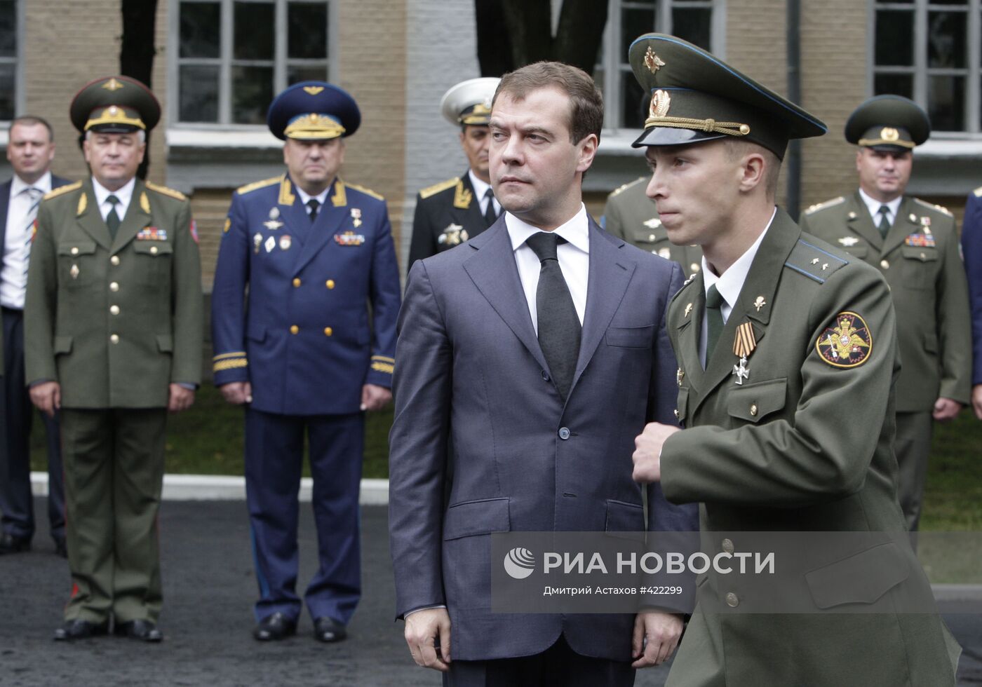 Президент РФ Д.Медведев во Владикавказе