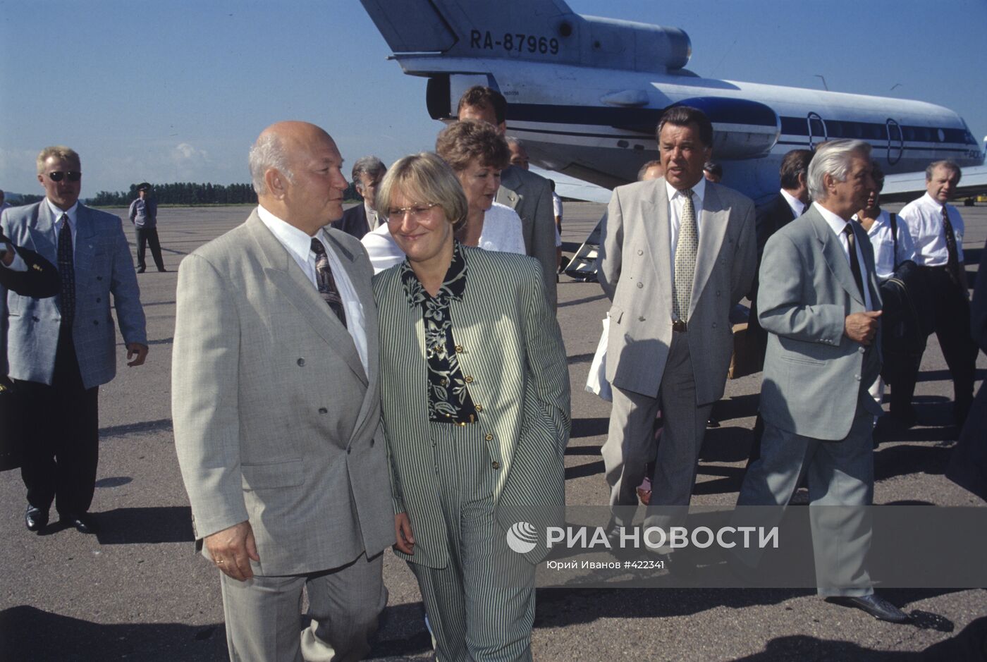Мэр Москвы Ю. Лужков с супругой