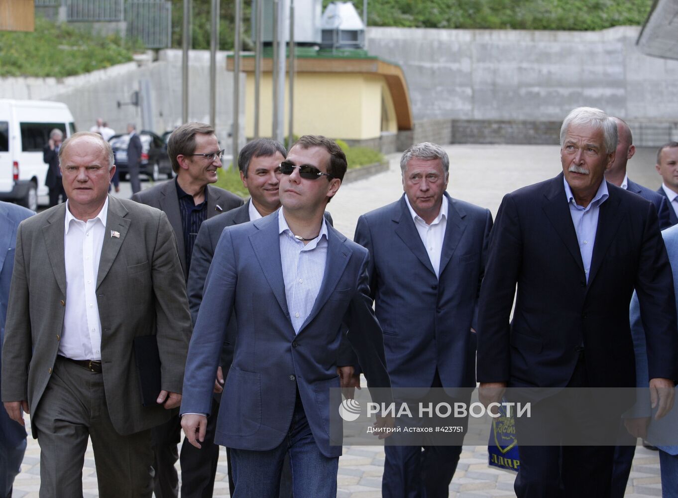 Д.Медведев и главы политических партий посетили Красную Поляну