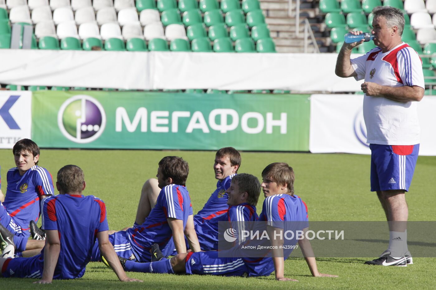 Открытая тренировка мужской сборной России по футболу