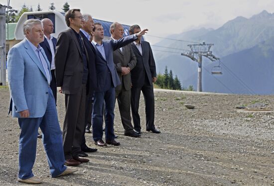 Д.Медведев и главы политических партий посетили Красную Поляну