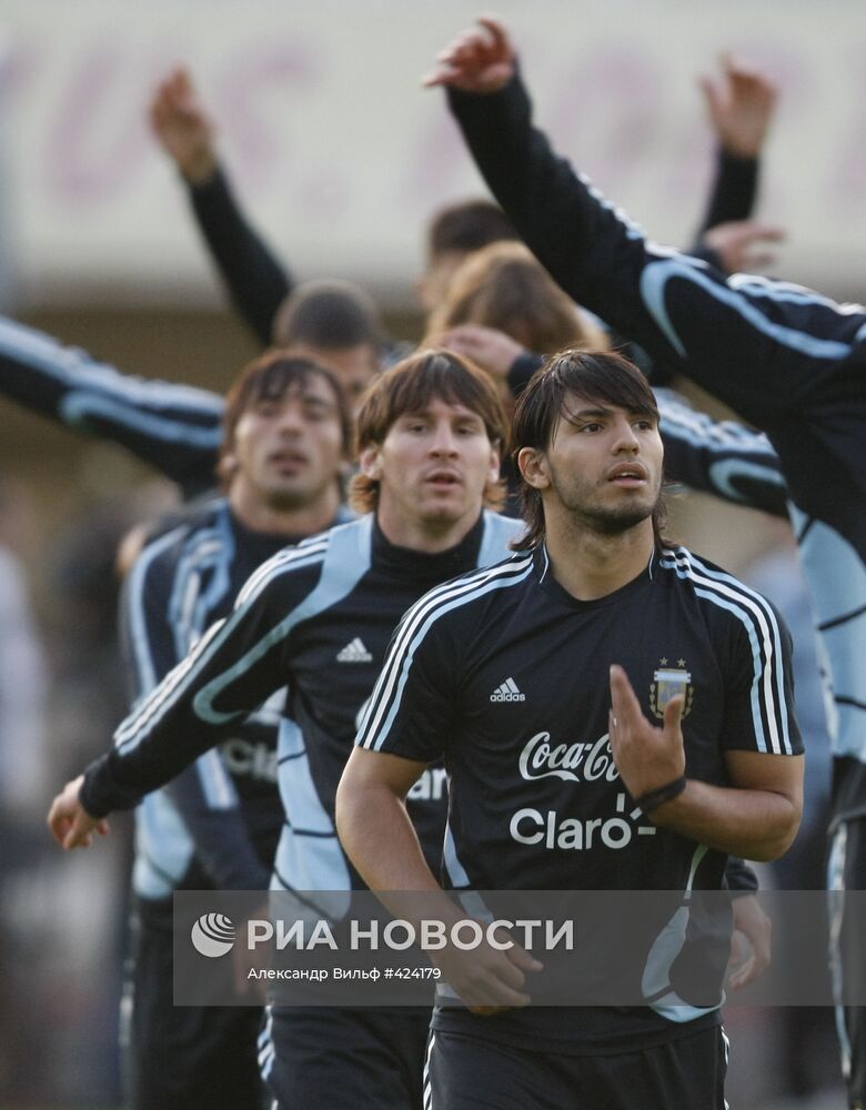 Открытая тренировка сборной Аргентины по футболу в Москве