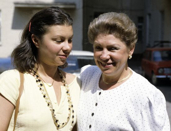 Лариса Латынина с дочерью