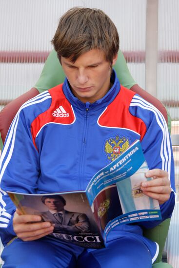 Игрок сборной России по футболу Андрей Аршавин