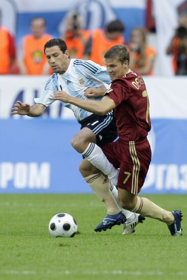 Товарищеский матч между сборными России и Аргентины в Москве