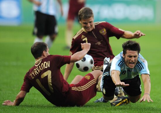 Товарищеский матч между сборными России и Аргентины в Москве