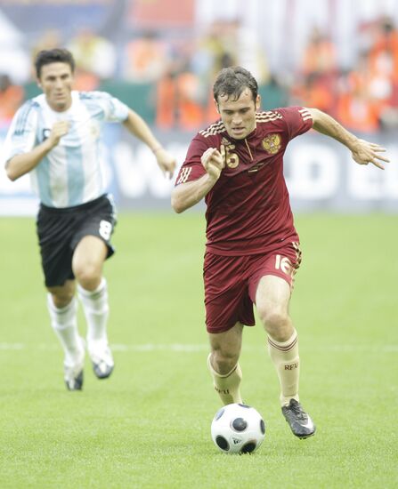 Товарищеский матч между сборными России и Аргентины в Москве