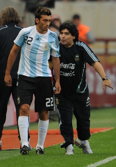 Товарищеский матч между сборными России и Аргентины в Москве