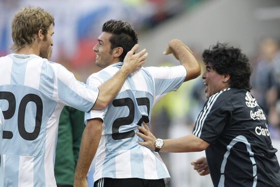 Товарищеский матч между сборными России и Аргентины в Москве