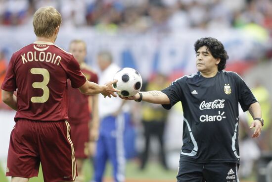 Товарищеский матч между сборными России и Аргентины в Москве