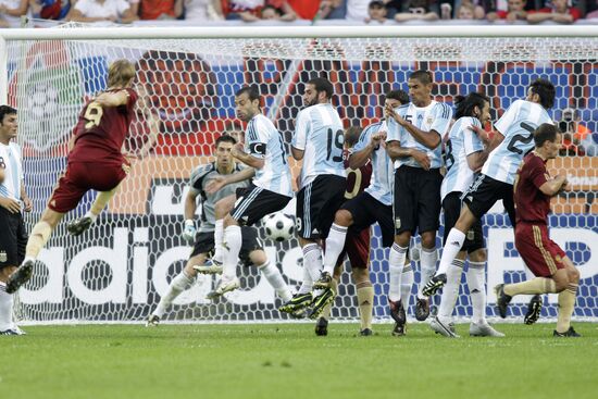 Товарищеский матч между сборными России и Аргентины в Москве