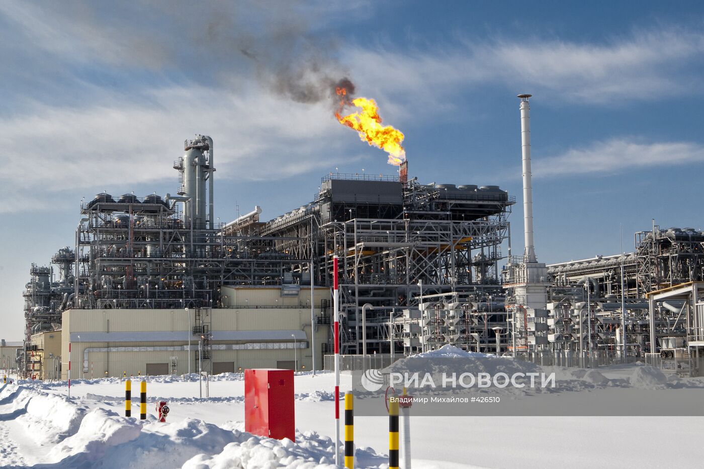 Первый завод по производству сжиженного газа (СПГ) на Сахалине
