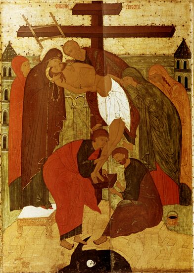 Икона "Снятие креста"