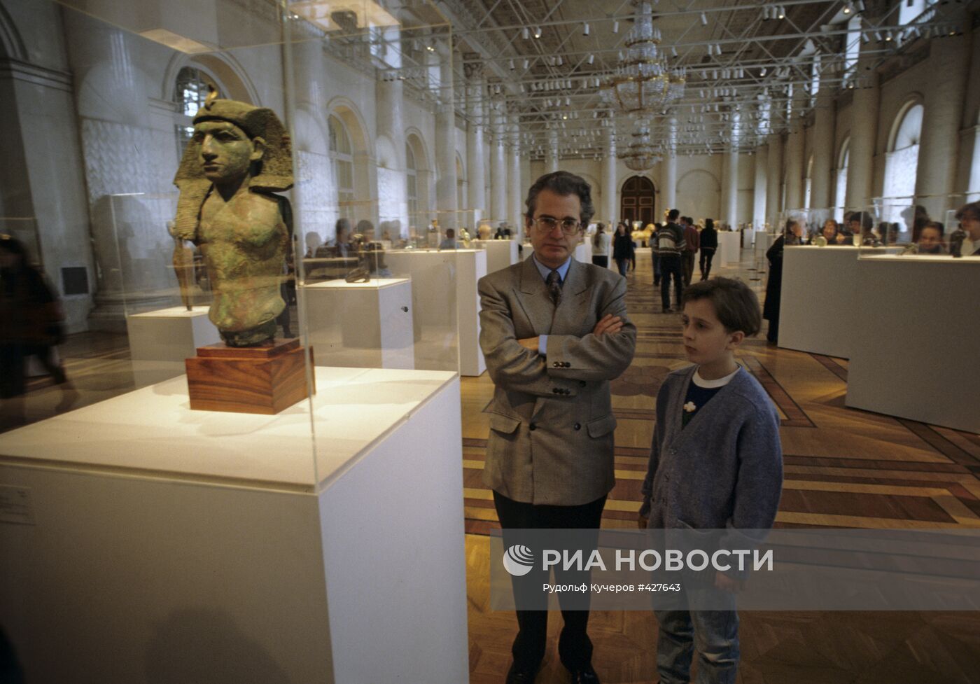 Михаил Пиотровский с сыном