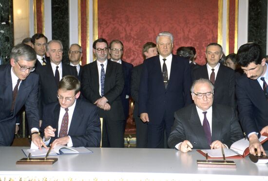 Виктор Черномырдин и Карл Бильд