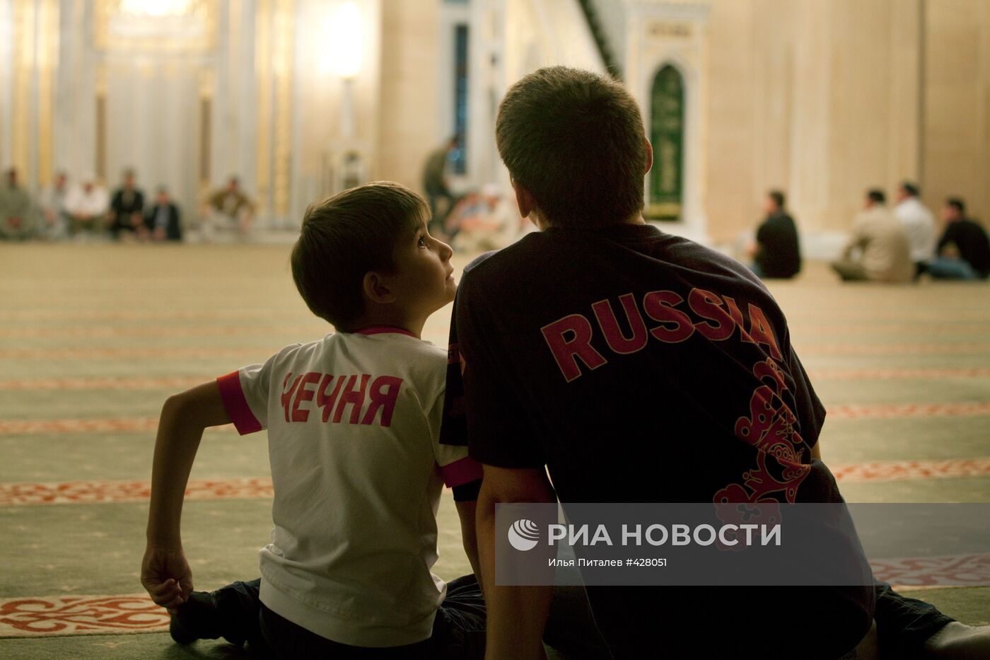 В центральной мечети имени Ахмада Кадырова в Грозном