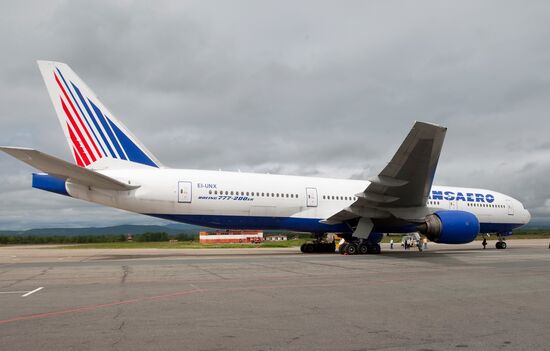 Boeing 777-200 совершил первый рейс: "Москва - Южно-Сахалинск"