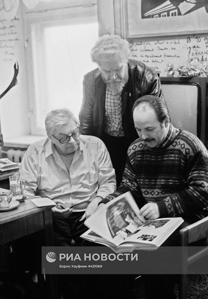Юрий Любимов, Николай Губенко и Борис Можаев