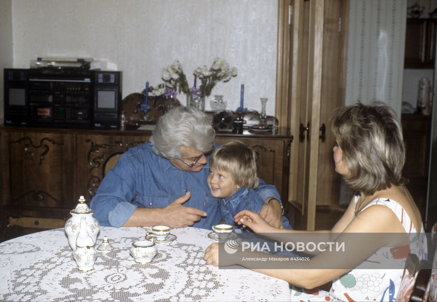 Аллан Чумак с женой Светланой и сыном Артемом
