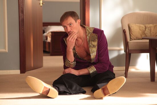 Роман Костомаров. Съемки фильма "На измене"