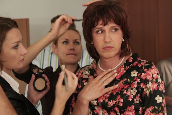 Игорь Верник. Съемки фильма "На измене"