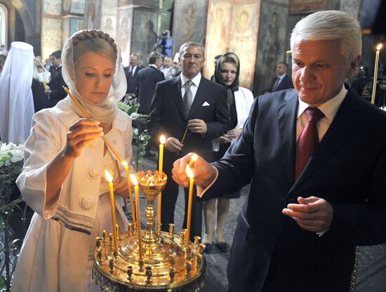 Юлия Тимошенко и Владимир Литвин