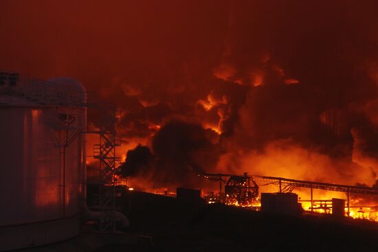 Пожар на перекачивающей нефтяной станции "Конда"