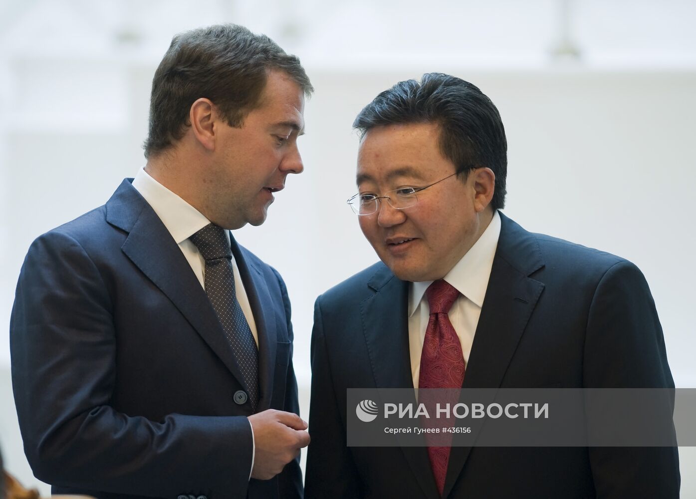 Переговоры президентов России и Монголии