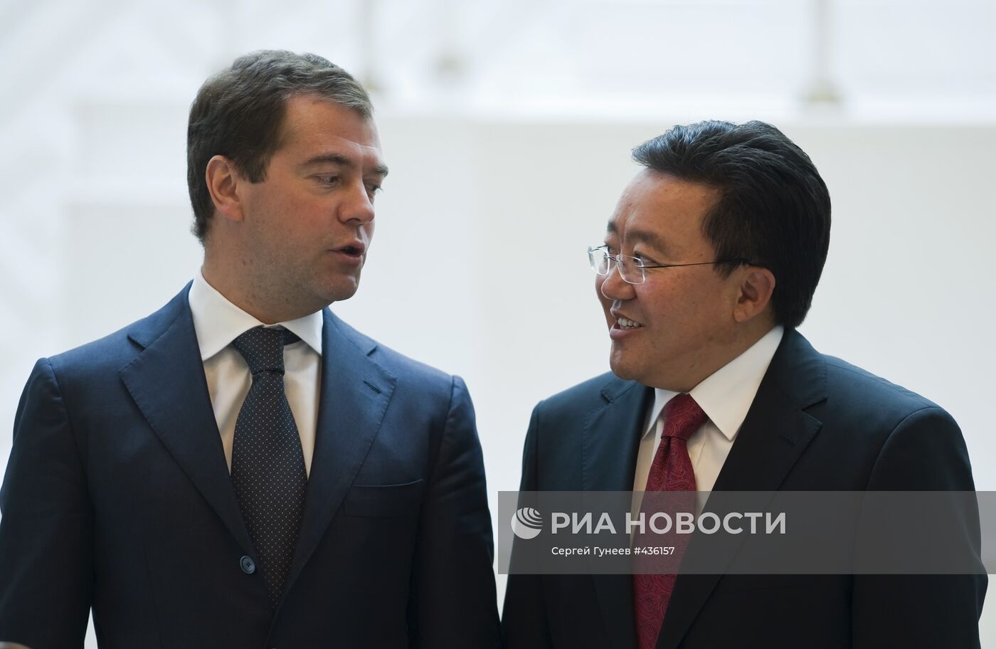 Переговоры президентов России и Монголии