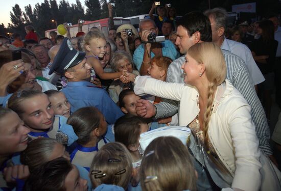 Юлия Тимошенко на фестивале "Черноморские игры"
