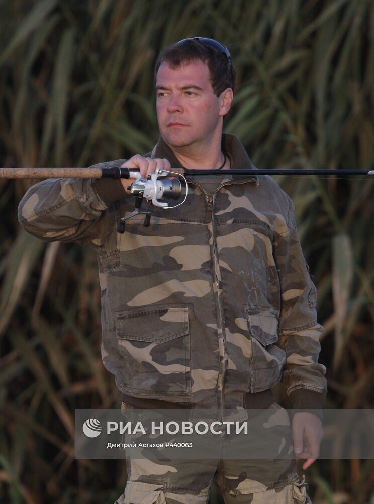 Д.Медведев. Отдых в Астраханской области