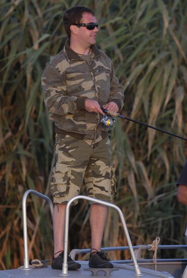 Д.Медведев. Отдых в Астраханской области