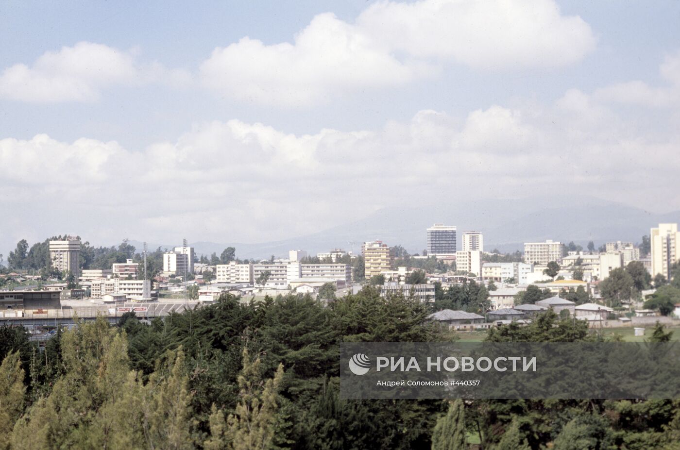 Панорама города Аддис-Абеба