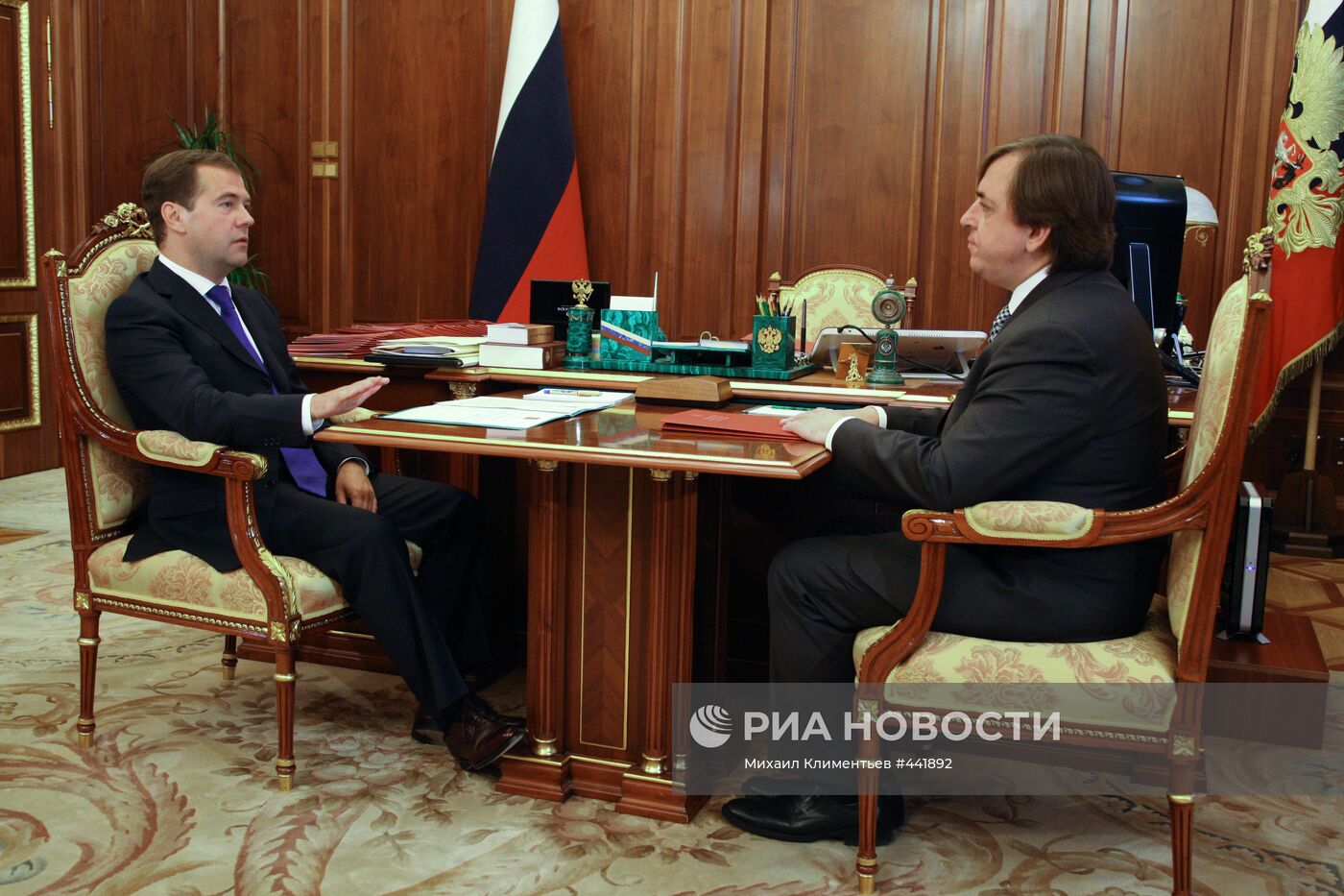 Встреча Д. Медведева с А. Голованем