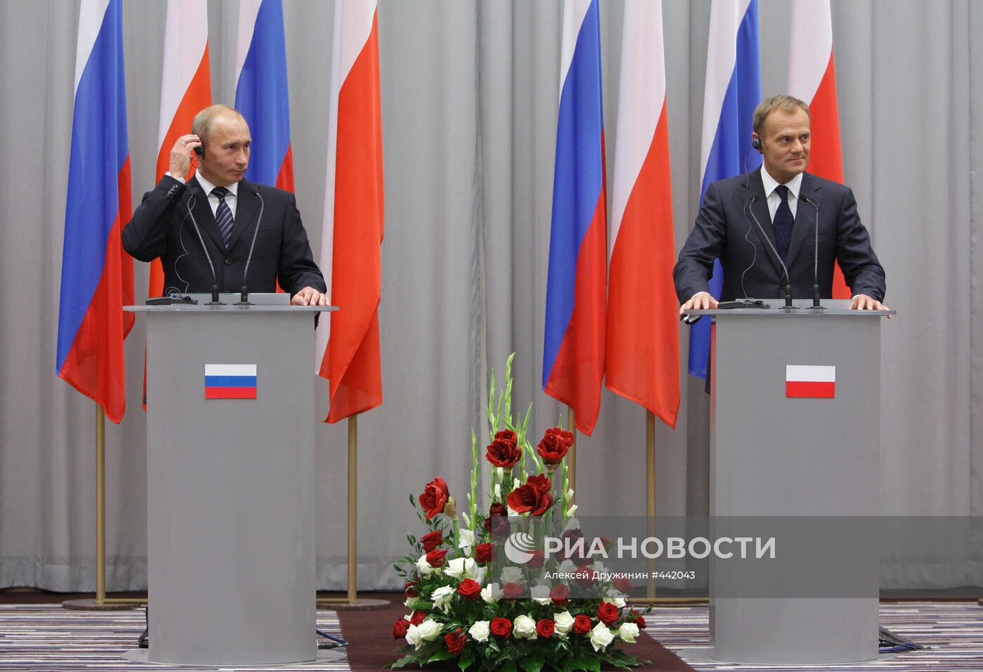 Рабочий визит премьер-министра РФ В.Путина в Польшу