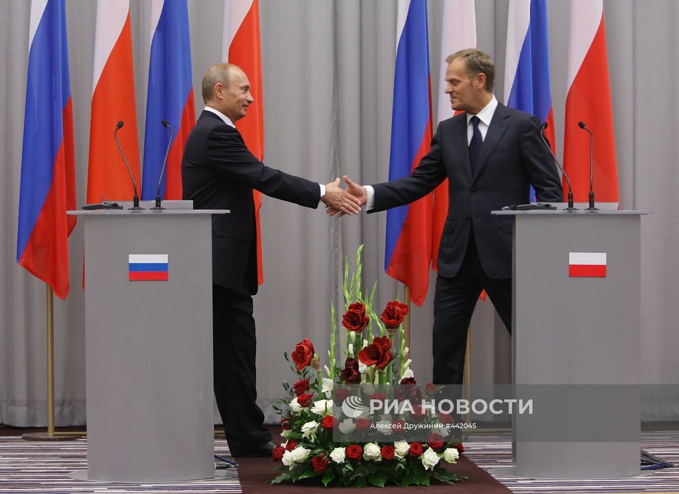 Рабочий визит премьер-министра РФ В.Путина в Польшу