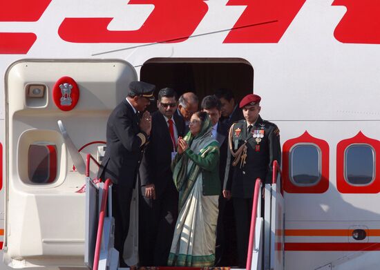 Прилет президента Индии Пратибхи Патил в Москву