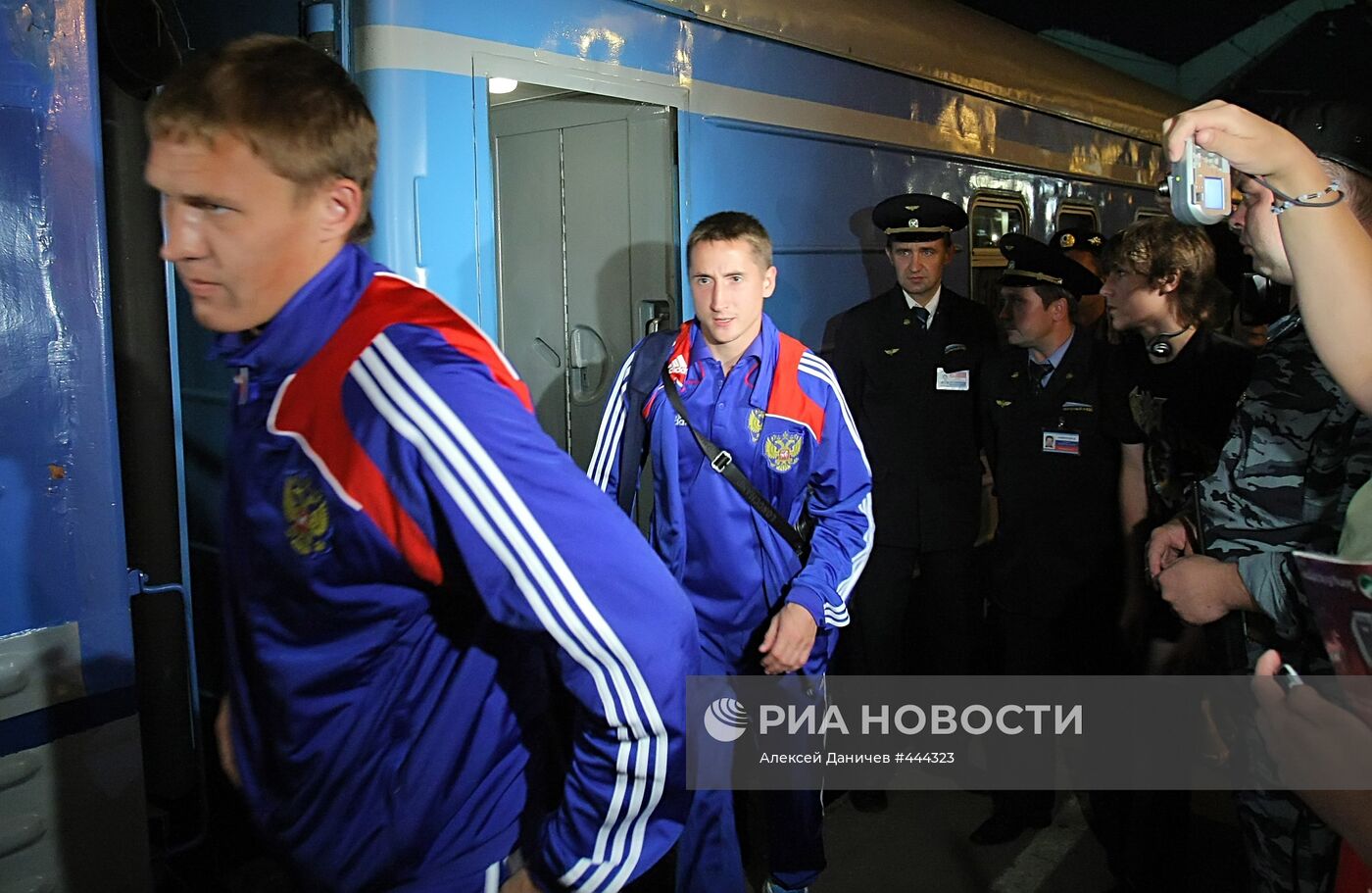 Встреча сборной России по футболу в Санкт-Петербурге