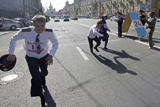 Комбинированная эстафета московской милиции прошла в Москве