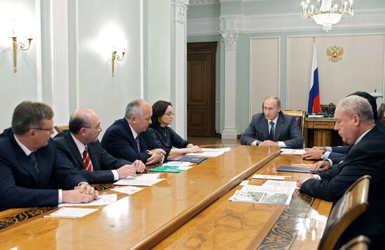 Встреча В.Путина с членами Бюро Союза машиностроителей России