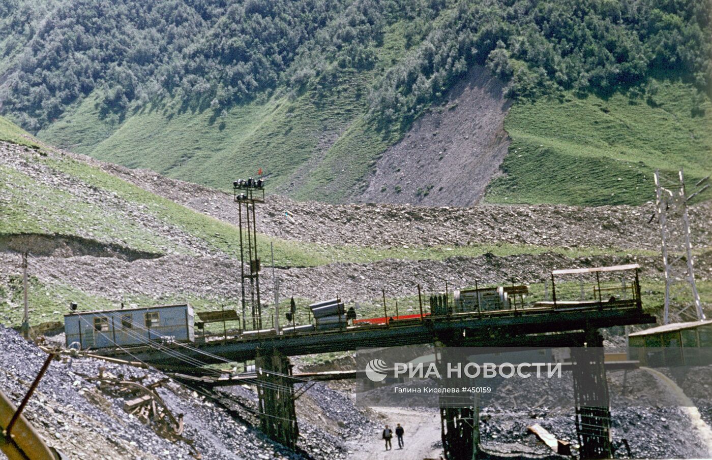 Участок строительства Транскавказской автотрассы