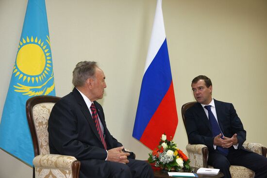 Встреча Д. Медведева с Н. Назарбаевым